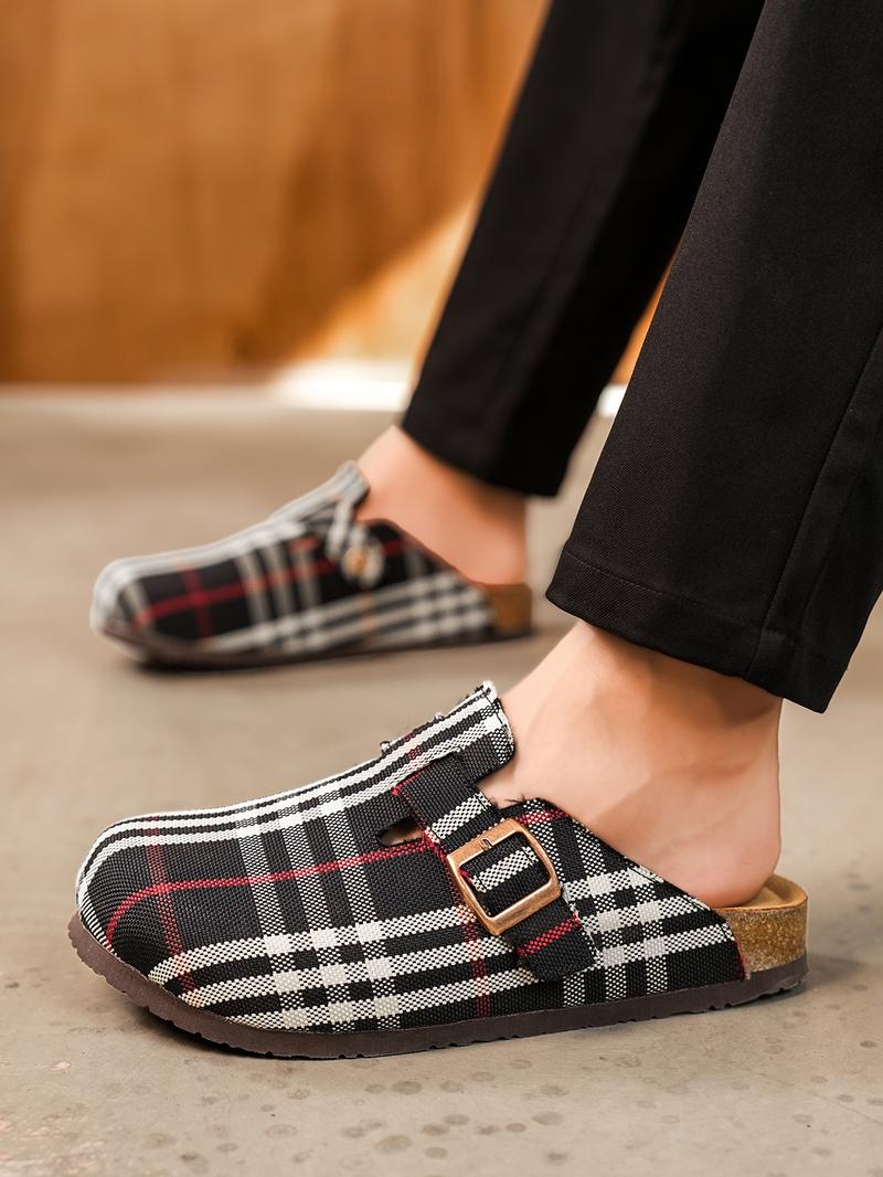 Unisex Soft Wood Insole Slippers, Round Toe Design, Adjustable Buckle, Comfortable for Men and Women, Classic All-Season Outdoor Beach Shoes, Casual Shoes Clogs Unisex Soft Wood Insole Slippers, Round Toe Design, Adjustable Buckle, Comfortable for Men and Women, Classic All-Season Outdoor Beach Shoes, Casual Shoes Clogs