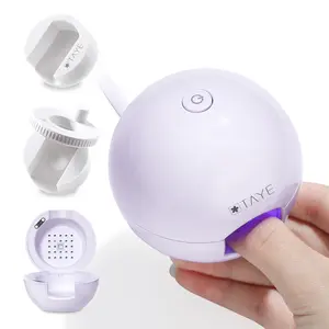 TAYE Cat Eye Nail UV Lamp with 2 Magnets for Creating Wide-Beam and Glass Bead Cat Eye Nail Designs. Features a Type-C Port, Requires a Charging Cable for Use. Perfect for Beginners to Easily Create Artistic Nail Designs, Ideal for DIY at Home Nail Curing