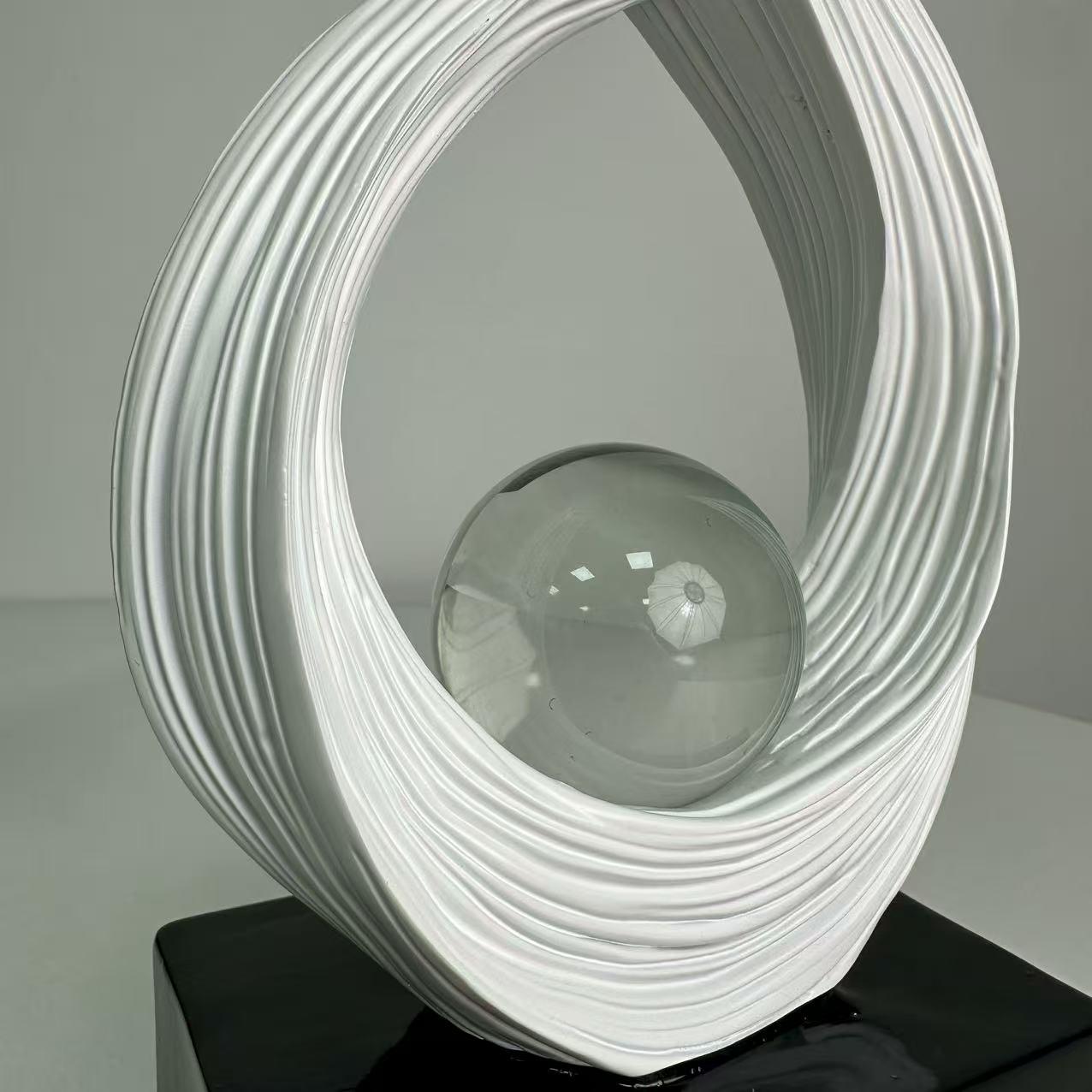 Italian Minimalist Art Sculpture Resin Decor, Living Room Entryway TV Cabinet Wine Rack Decoration, Office Desk Ornament, Moving Gift