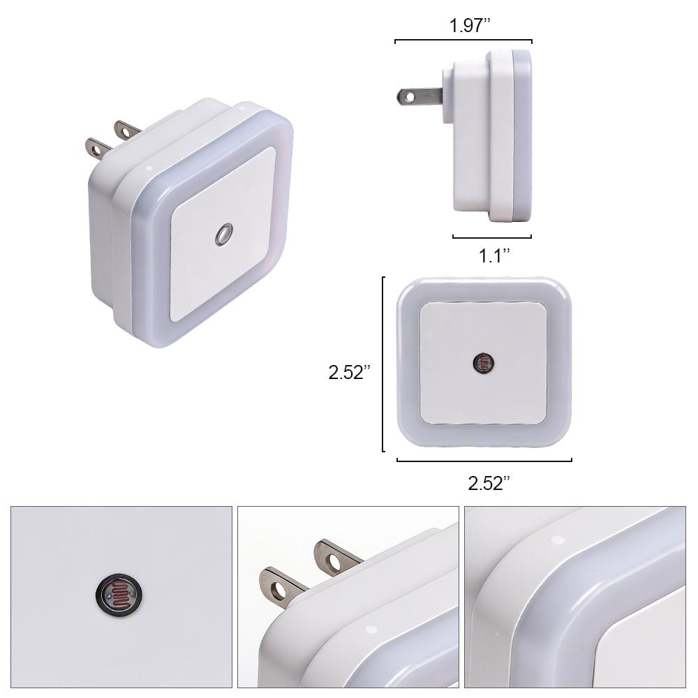 Night Light, Night Lights Plug into Wall 6-Pack, Plug in Night Light, Dusk to Dawn Nightlight Led Night Lights for Bedroom, Bathroom, Hallway Warm White Home Lighting SpringStatements
