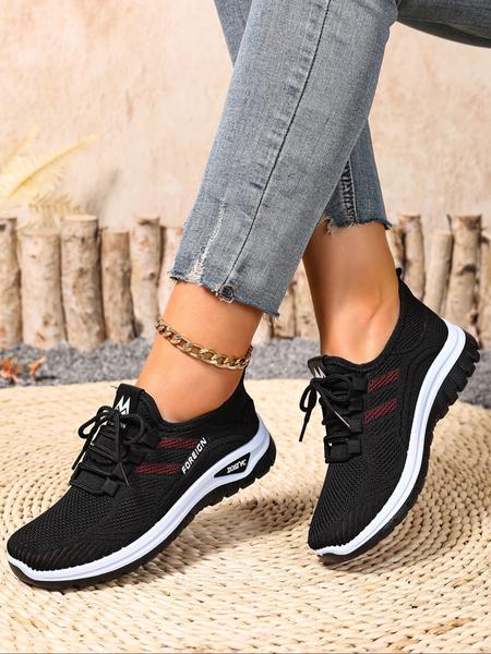 Women's New Casual Sports Shoes, Large Size Lightweight Soft Sole Sneakers, Comfortable Non-Slip Walking Shoes, Perfect for Travel & Leisure Activities, Breathable Walking Sneakers