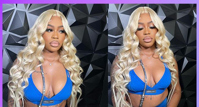 Tuneful 613 Blonde Body Wave Wig 13x6 Lace Front Wig P4/27 Ombre Pre Plucked Lace Frontal Human Hair Wig 99J HD Transparent Lace Front Wig For Black Women 40 inch Colored Hair Wigs