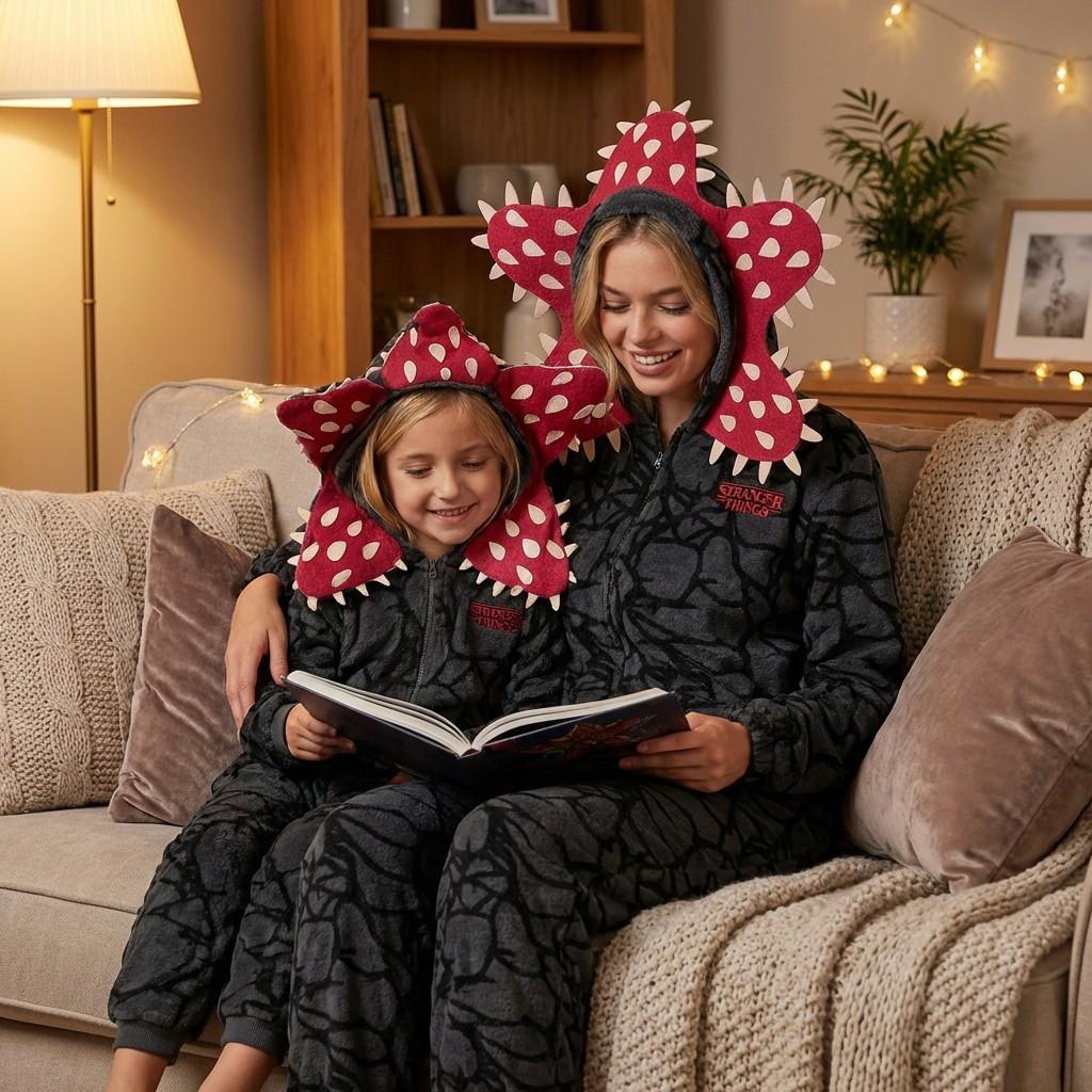 Funny Monster Onesie Pajamas Unisex Hooded Sleepwear, Adult Long Sleeve Homeewear, Casual Loungewear for Men and Women