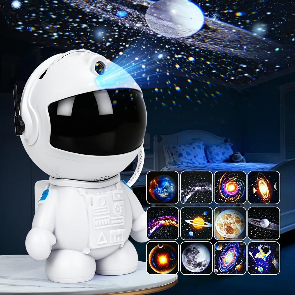 Electronic Astronaut-Shape Galaxy Projector Night Light, Modern Standing Starry Sky Projector with Dimmable Color Grading, Touch Control, USB-Powered for Bedroom Decor, Holiday Gifts