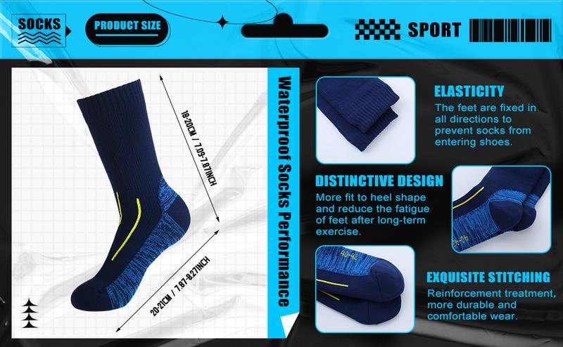 ISUNIE Waterproof socks breathable and warm,Women&men,Fashion Socks for skiing, outdoor, sports, mountaineering, camping, cycling