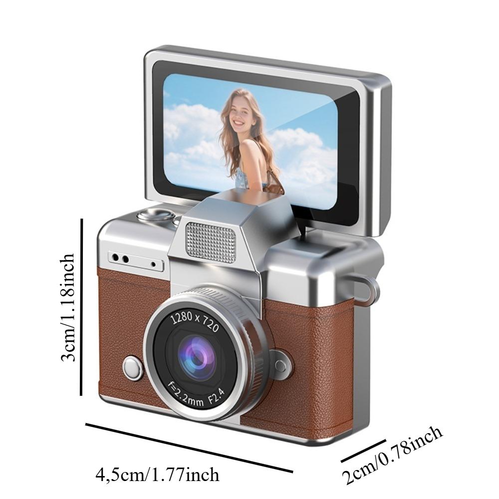 CCD Flip Screen Keychain Video Camera! Full Set with 32GB Storage, Reader & Adapter. Capture HD Moments Anytime. Cute, Portable, Ideal Christmas Surprise!