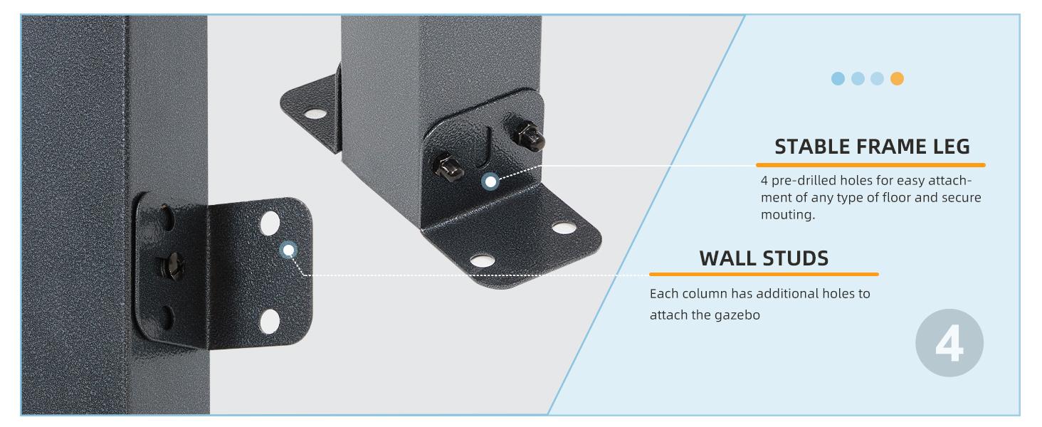 【Multiple packages arrived at different times】AECOJOY Gazebo Outdoor Pergola Gazebo Shelter with Curtain Waterproof Inclined Design & Large Wall-Mounted Heavy Duty for Patio, Decks & Backyard Furniture Canopy Shade Aluminum Frame Canopy 【Multiple packages arrived at different times】AECOJOY Gazebo Outdoor Pergola Gazebo Shelter with Curtain Waterproof Inclined Design & Large Wall-Mounted Heavy Duty for Patio, Decks & Backyard Furniture Canopy Shade Aluminum Frame Canopy