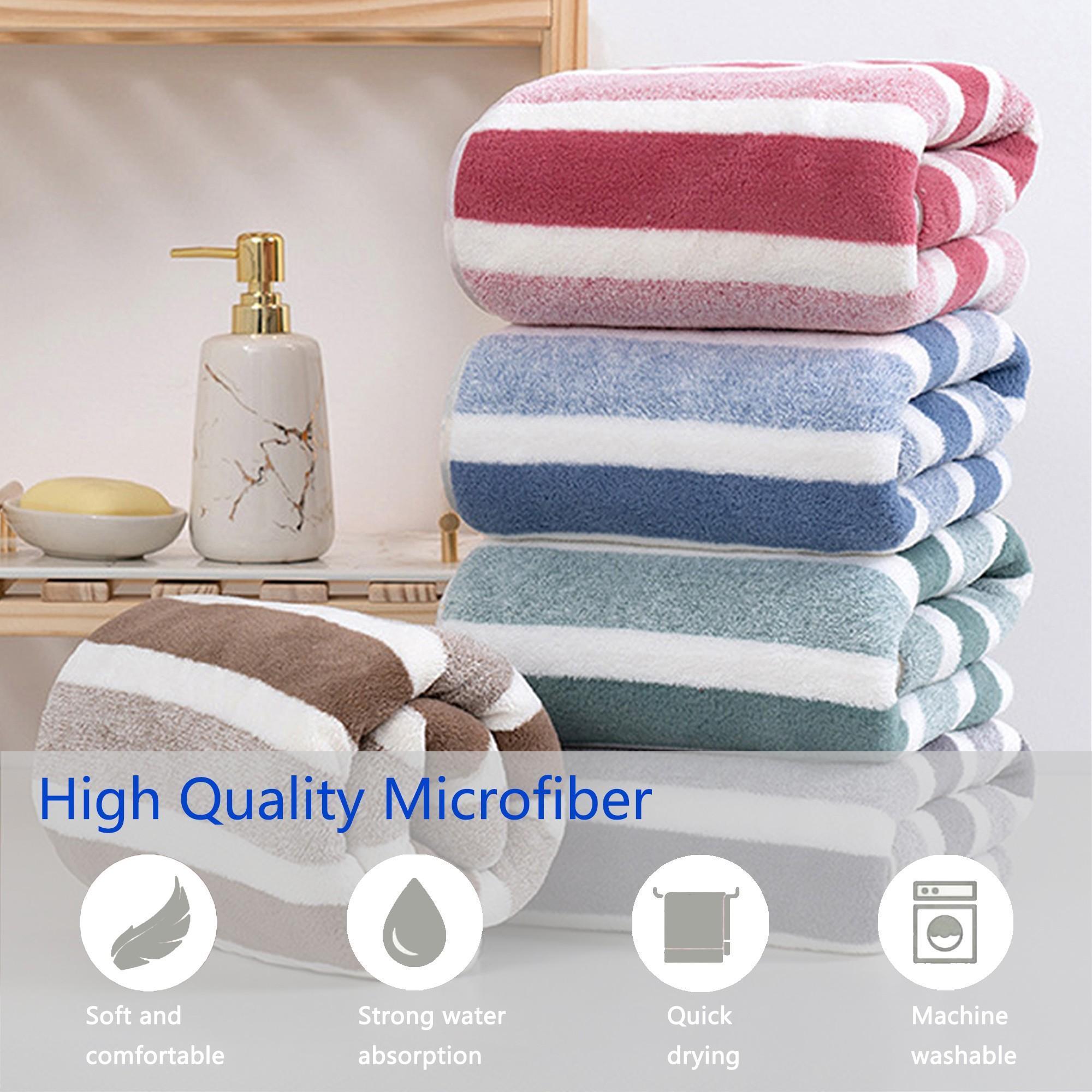 [SummWins] Quick-Dry Dog Bathrobe - Striped Pet Bath Accessory, Super Absorbent, Ultra-Soft Fabric, Adjustable Waistband, Easy Cleanup, Multi-Size Morning Wear, 1pc