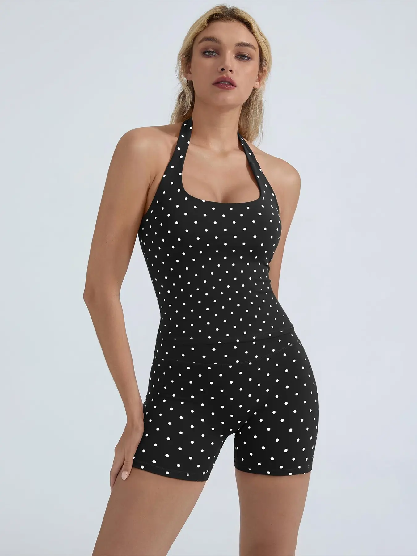 Black and white polka dots