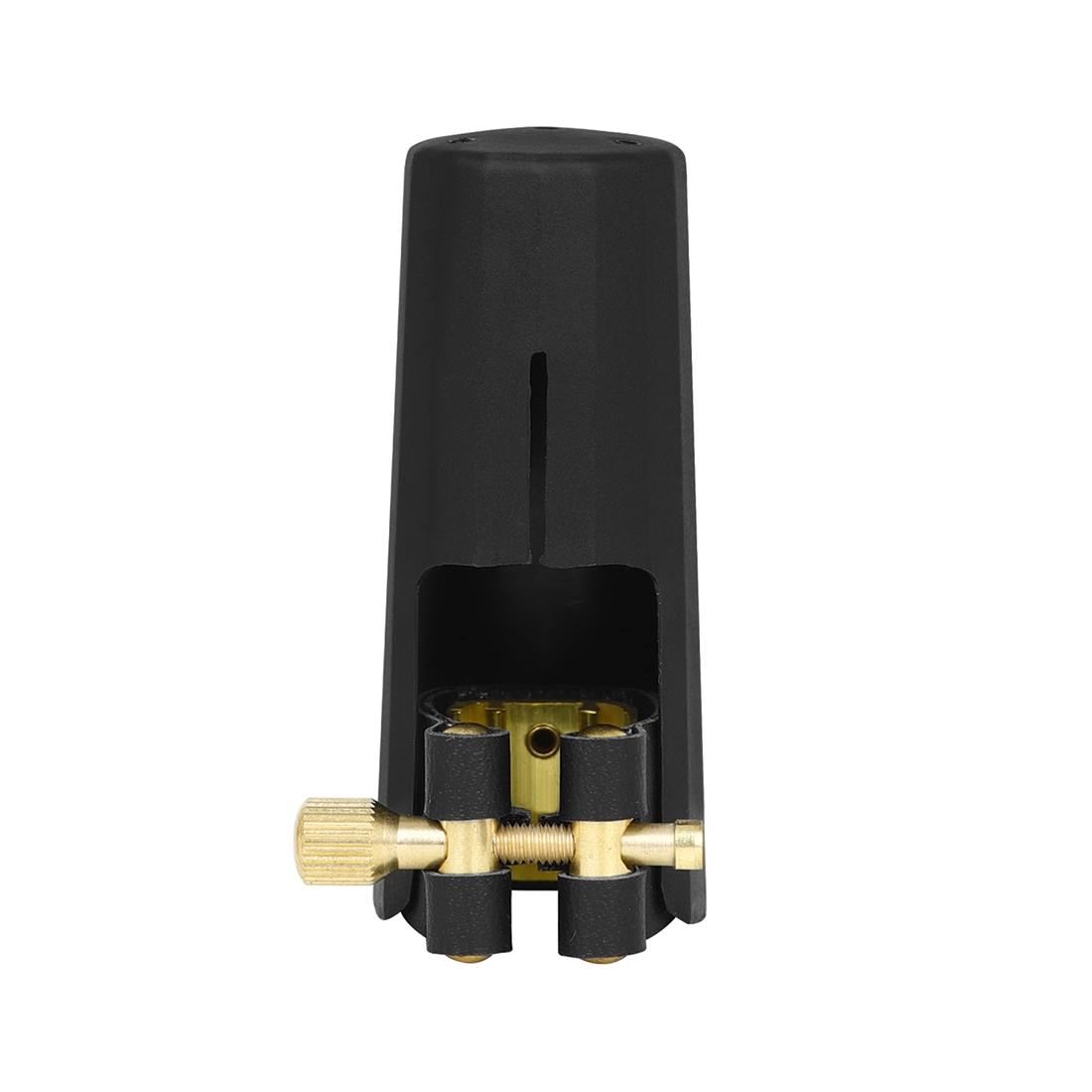 SLADE Saxophone Mouthpiece Ligature and Cap Woodwind Instrument Parts for Alto Soprano Tenor Sax Clarinet Leather Clip Fastener
