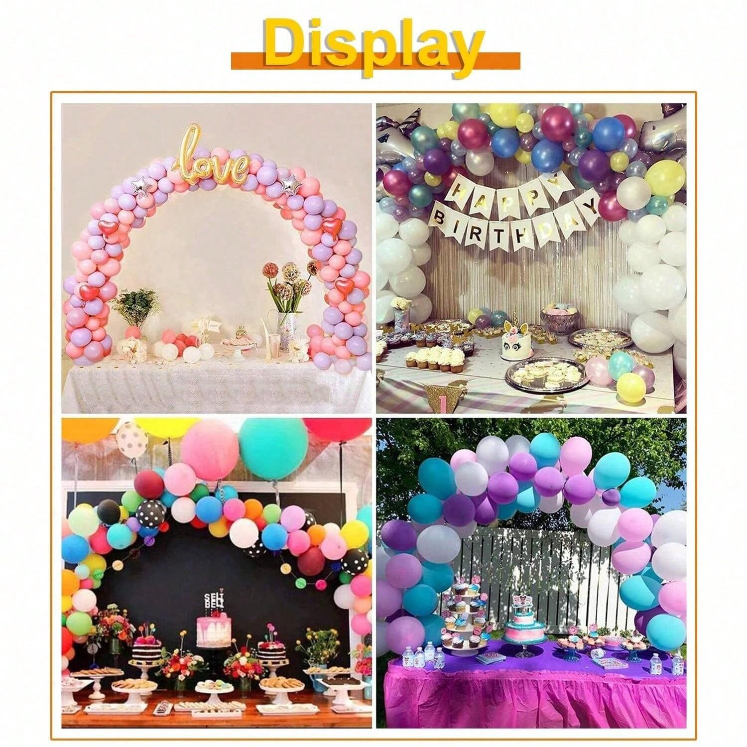 Adjustable Metal Balloon Arch Stand, Table Rod Stand with Clamps, Decorated Arch for Parties, Reusable Balloon Arch Kit