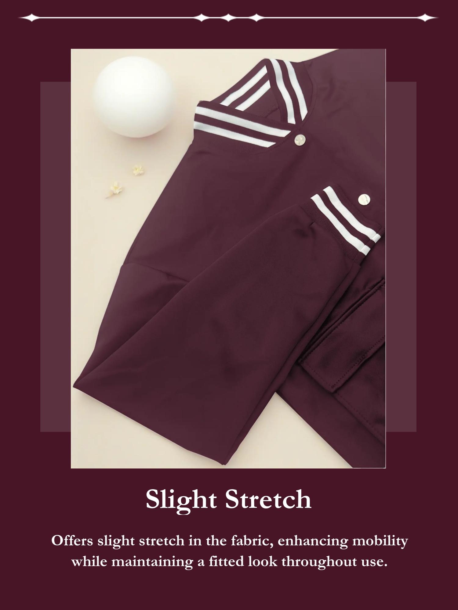 Women's Solid Color 2-Piece Athletic, Baseball Jacket & Pocket Pants, for Outdoor Camping Sportswear, Athleisure Wear Set