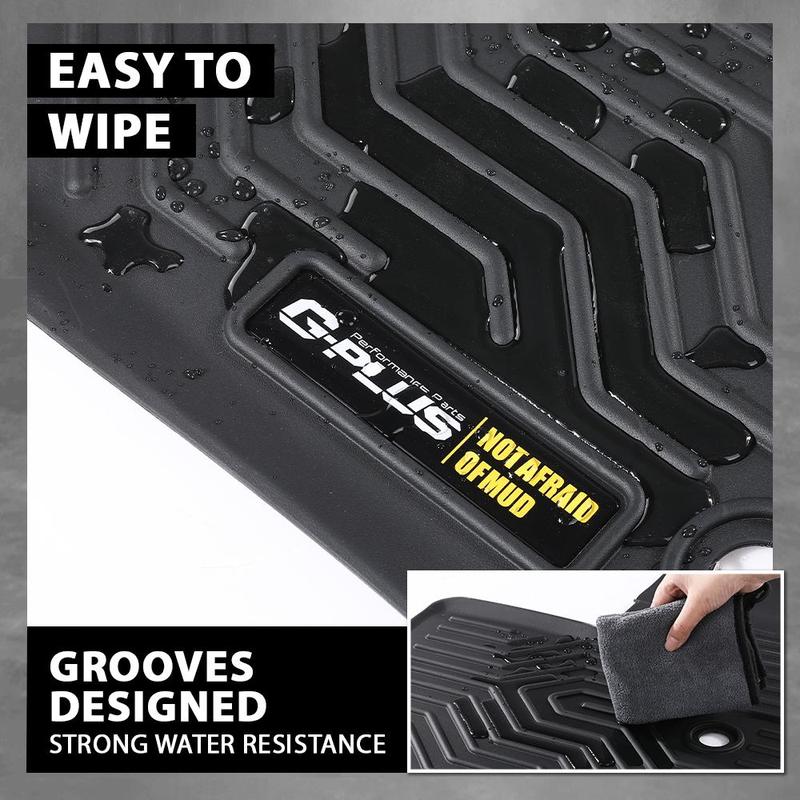 For 2023-2024 Honda Pilot TPE Floor Mats All Weather Floor Mats Rubber Liners,Waterproof Anti-slip Durable Floor Mats,Car Accessories