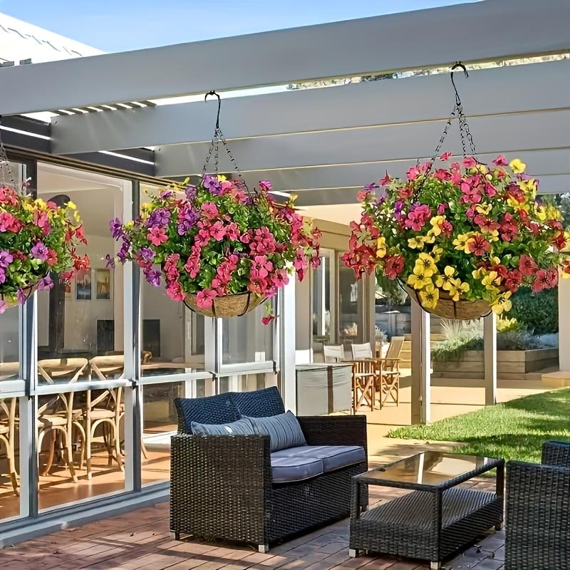 3-Piece Hanging Basket Chain Hooks, Replacement Chains for DIY Bird Feeder Pots Lanterns Decorative Iron Chains