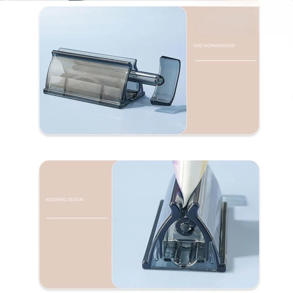 Portable Toothpaste Squeezer and Organizer, Easy-Clean Removable Holder, Effortless Rolling Toothpaste Saver, Multi-Size Fits Any Tube, No Installation Travel & Home Bathroom Upgrade Kit