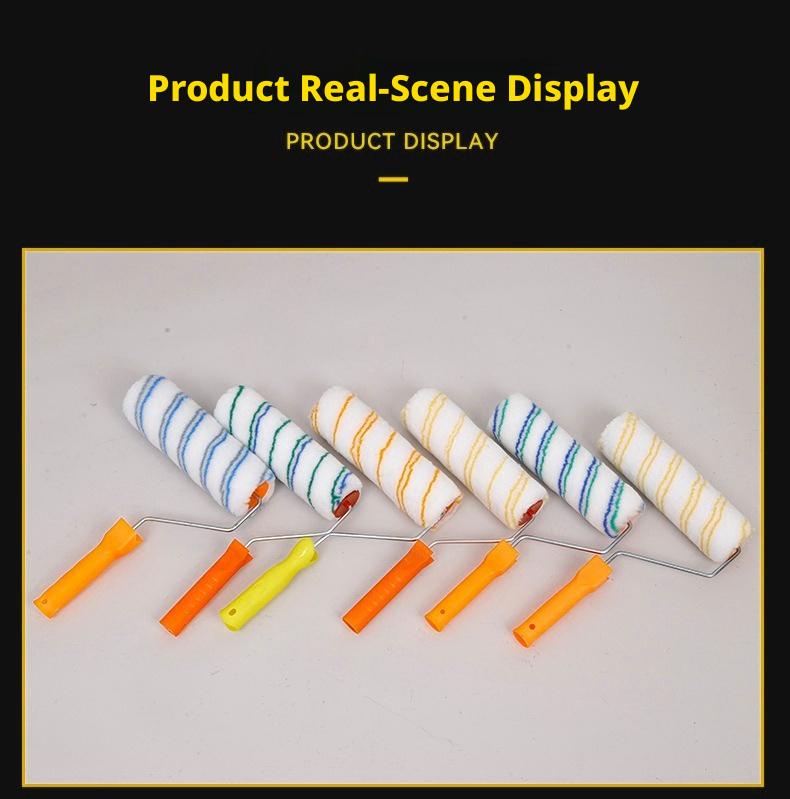 Roller Brush 9inch Paint Brush No-Dead-Angle Roller Brush for Wall Decoration Painting Tools