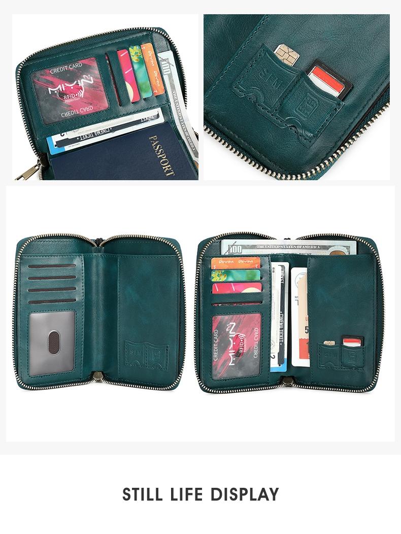Passport wallet, RFID shielded travel document organizer, Card organizer, suitable for both men and women, durable PU material, secure storage solution, Travel Document Holder, Passport Cover