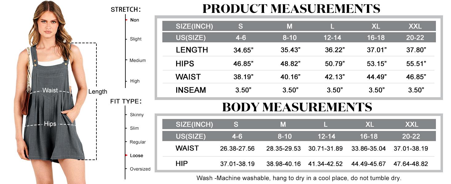 ANRABESS Women's Short Overalls Summer Casual Adjustable Strap Loose Linen Short Bib Overalls Sleeveless Jumpsuit Outdoor Rompers women dungarees