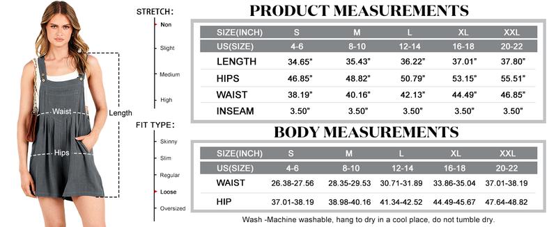 ANRABESS Women's Short Overalls Summer Casual Adjustable Strap Loose Linen Short Bib Overalls Sleeveless Jumpsuit Outdoor Rompers women dungarees