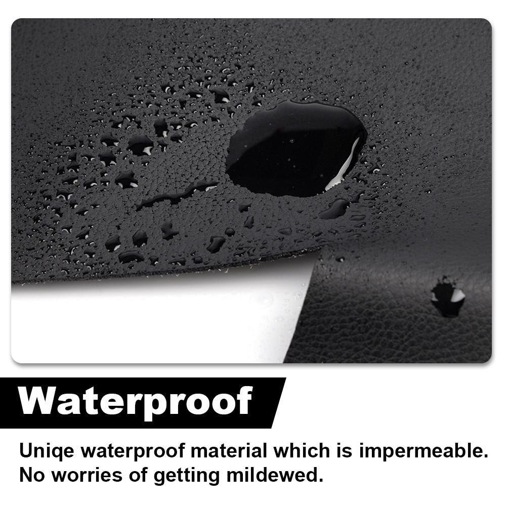 G-PLUS- Leather Door Panel Insert Card Cover Sticker Kit Black Fit For Ford Mustang 2005-2009