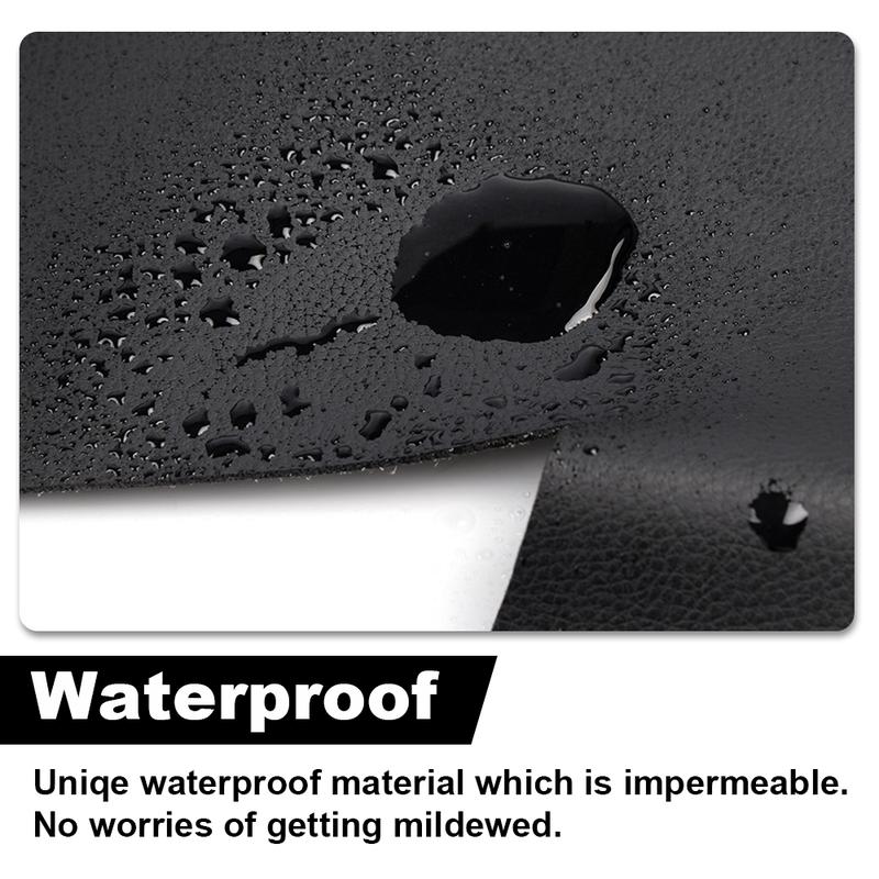 G-PLUS- Leather Door Panel Insert Card Cover Sticker Kit Black Fit For Ford Mustang 2005-2009