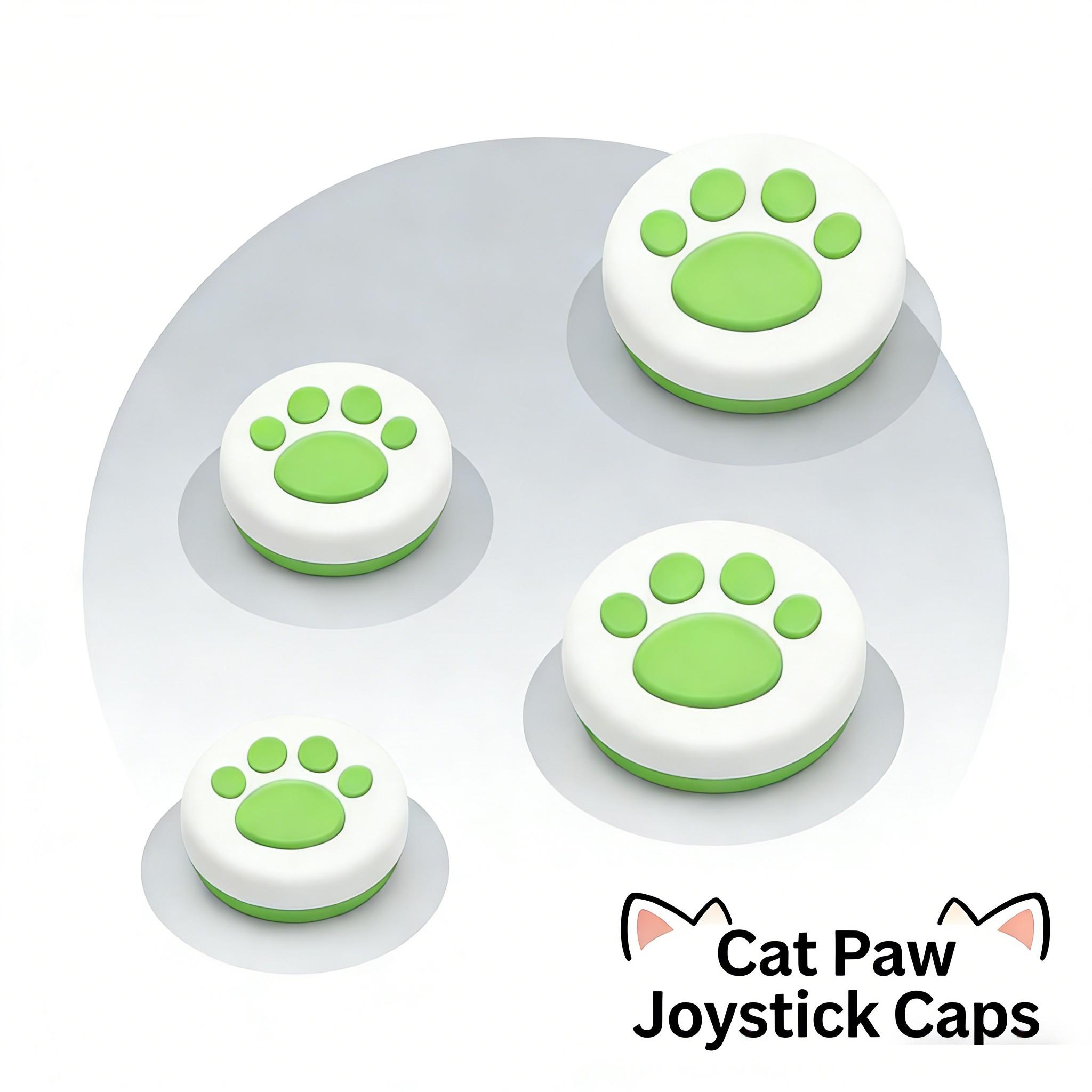 Cat Design Universal Controller Joystick Cap, Compatible with Various Game Controllers, Durable and Easy to Install, Perfect for Gaming Enthusiasts