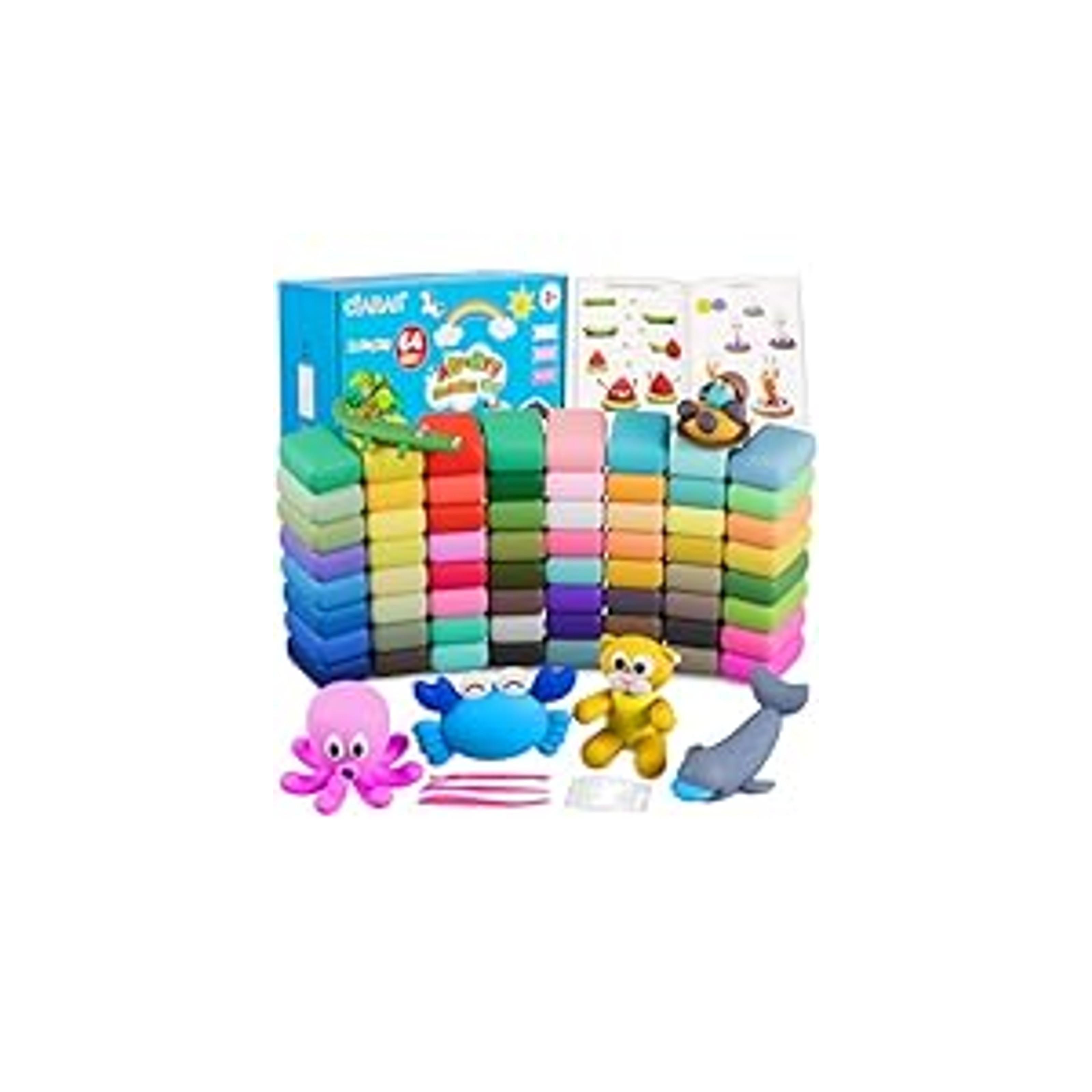 Air Dry Clay Kit – 36 Colors Modeling Clay with Sculpting Tools for Crafting & DIY Projects, Creative Gift for Easter, Halloween, and Christmasfidget toys