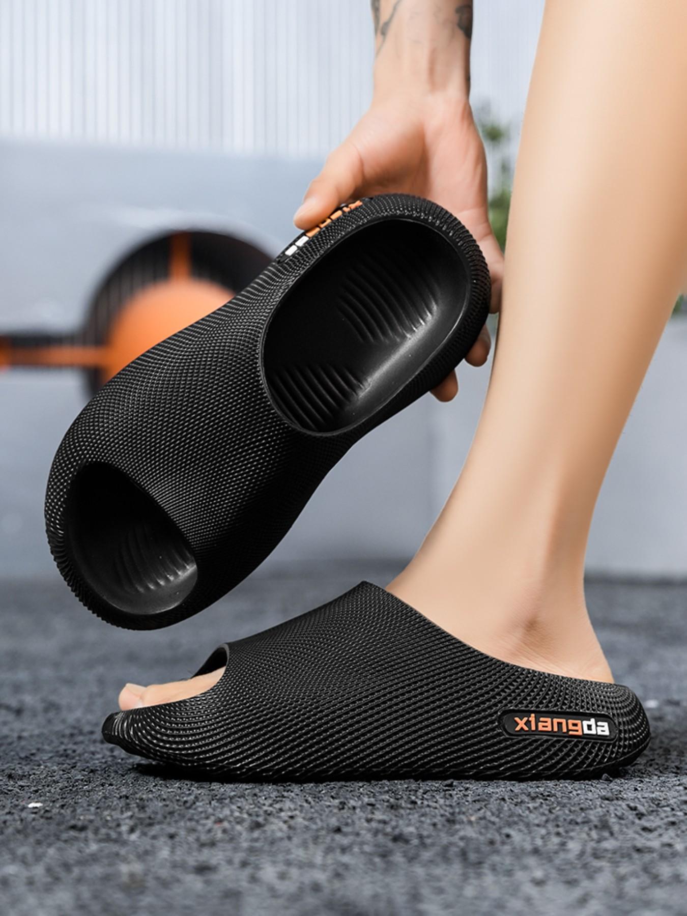 Men's Cloud Cushion Shock Absorption Arch Support Sandals, Soft Elastic Feel, Outdoor & Home Wear, Anti-Slip Beach Slippers