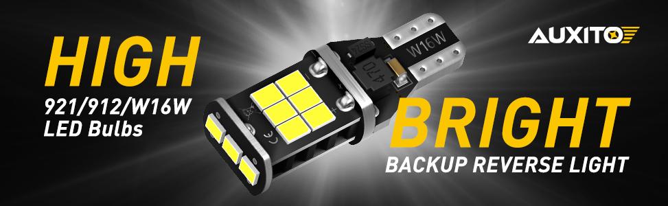 AUXITO 912 921 LED Bulb for Backup Light Reverse Lights High Power 2835 15-SMD Chipsets Error Free T15 906 922 W16W Bulbs, 6000K White Daytime Running Lights (Upgraded, Pack of 2) AUXITO 912 921 LED Bulb for Backup Light Reverse Lights High Power 2835 15-SMD Chipsets Error Free T15 906 922 W16W Bulbs, 6000K White Daytime Running Lights (Upgraded, Pack of 2)
