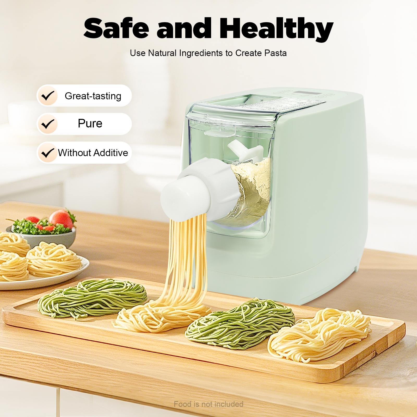 110V 260W Electric Pasta Maker 13 Molds Green Modern 3min Fast Output LED Display for Home Kitchen Restaurant Noodle Shop Dishwasher Safe Kitchen Gadgets 110V 260W Electric Pasta Maker 13 Molds Green Modern 3min Fast Output LED Display for Home Kitchen Restaurant Noodle Shop Dishwasher Safe Kitchen Gadgets