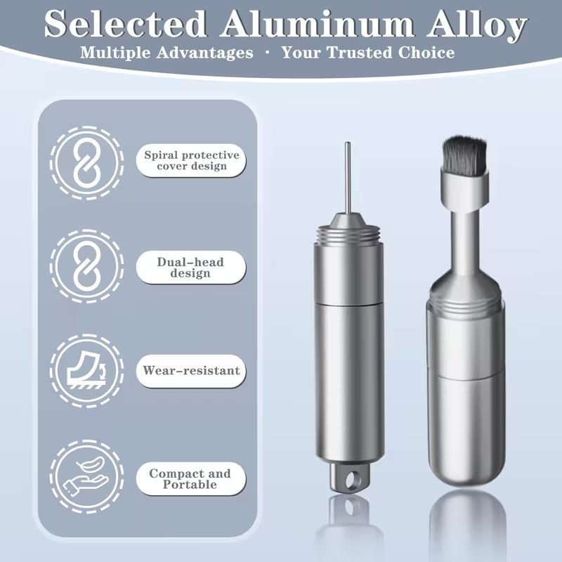 [hagibis Tool] Multi-Functional Cleaning Brush for iPhone AirPods Camera Sim Card Removal Headphone Clean Keychain Included Durable Design