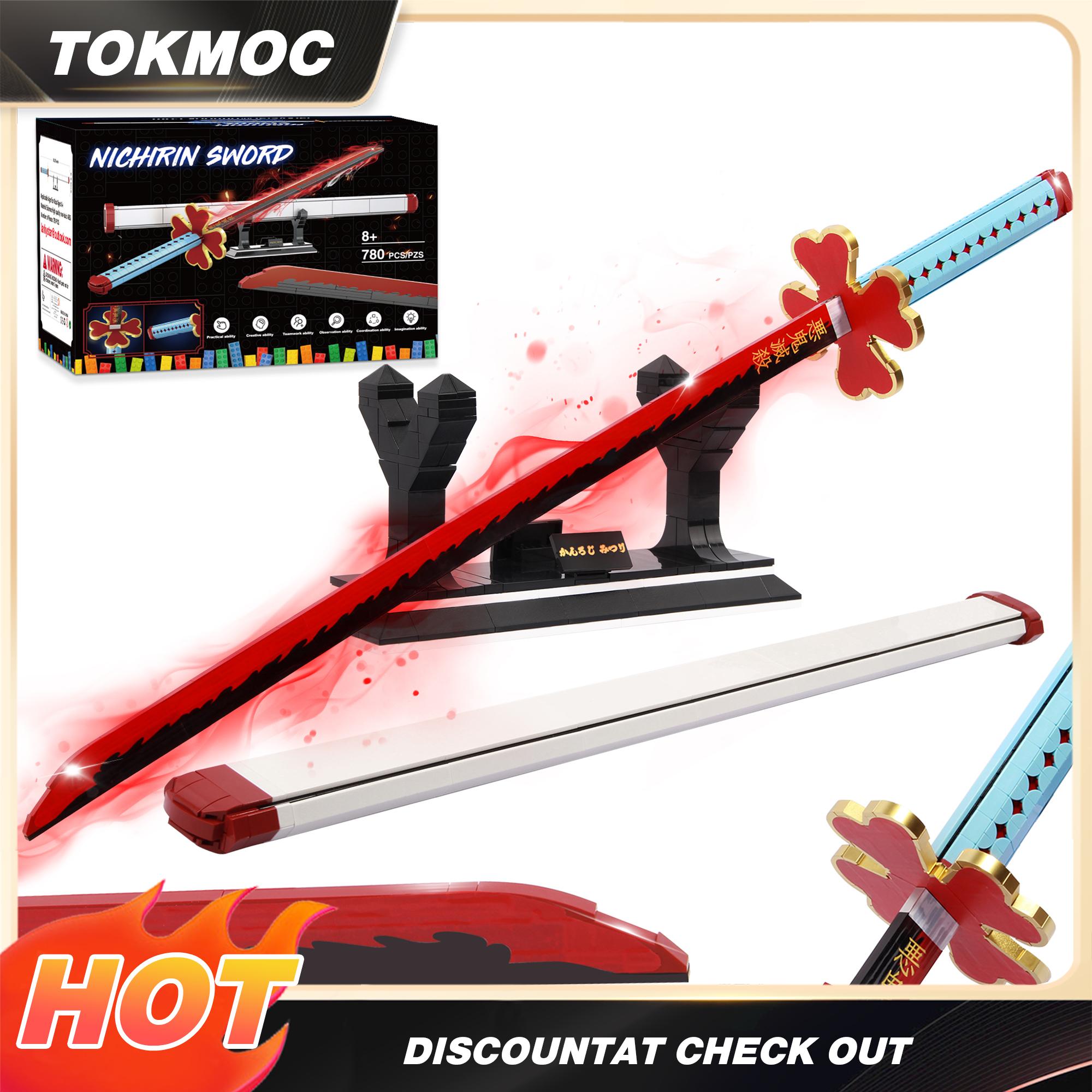 TOKMOC DemonS Building Block Set with Stand,Handmade Cosplay Anime Toy,Collecting Building and Gifting Model for Anime fans,Home Decoration,For aged 12 and above,Stress relief toy