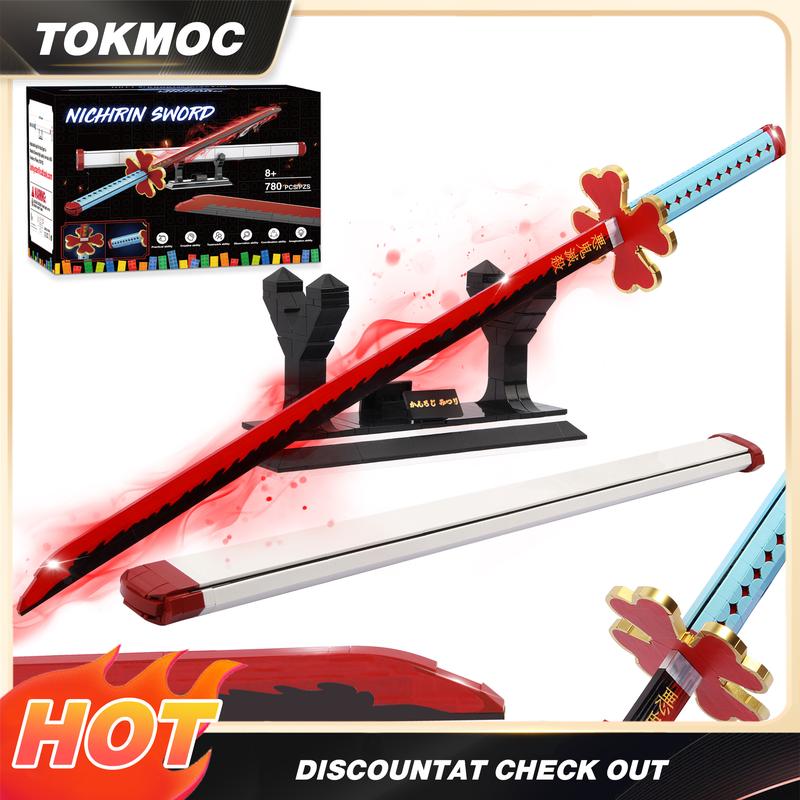 TOKMOC DemonS Building Block Set with Stand,Handmade Cosplay Anime Toy,Collecting Building and Gifting Model for Anime fans,Home Decoration,For aged 12 and above,Stress relief toy