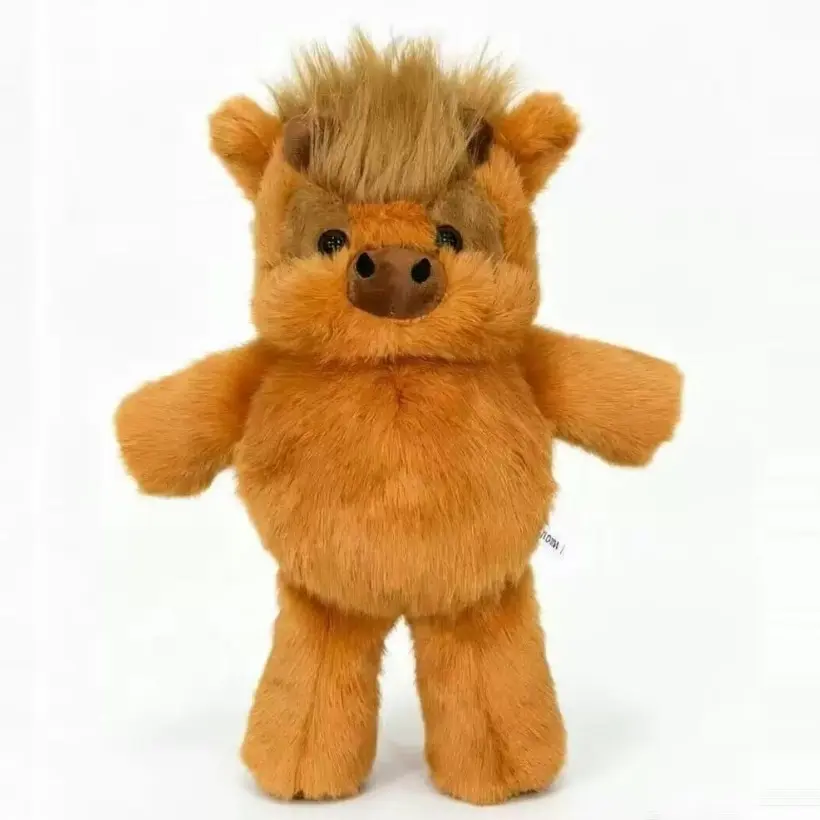 Running Cow Plush Toy, Highland Cow Shape Plush Animal Doll, Cute Birthday Gift, Soft and Cozy Stuffed Animal, Perfect for Kids