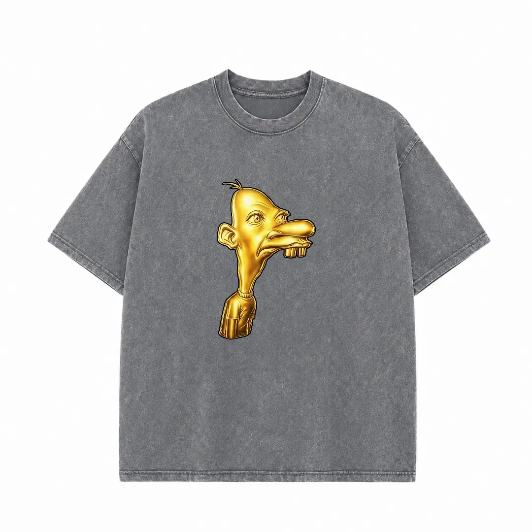 GRAY-Washed shirt