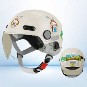 Kids Sunproof Safety Helmet Summer Protective Gear for Electric Motorcycle Scooter