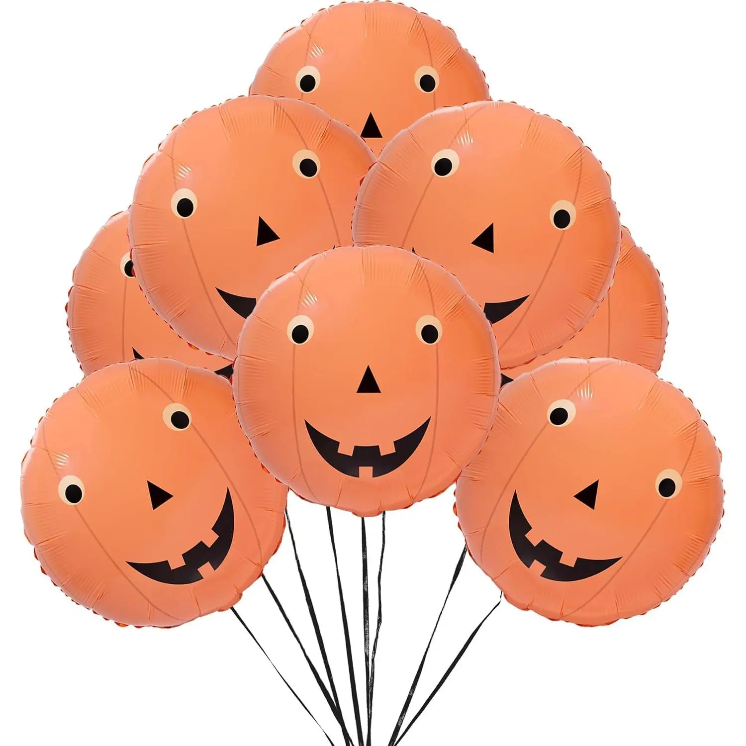 Halloween Balloon Spooky Party Decorations Pumpkin Balloons Foil Cute  Summerween Decor for Haunted House  Shower Classroom Gothic  Theme Birthday Party Supplies 8 count