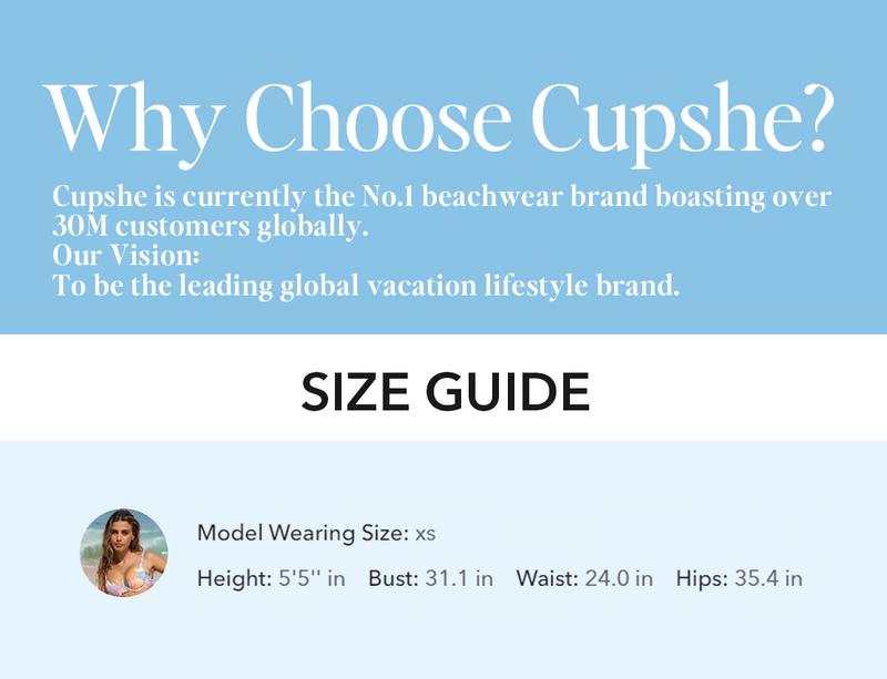 CUPSHE 【Valentine's Day】 2026 Deep V Neck One Piece Swimsuit Set - Hidden Underwire Support & Tummy Control Sculpting Bathing Suit | Luxury Slimming Beachwear