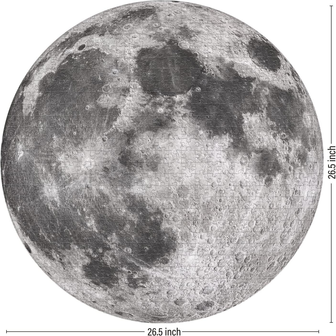Space Moon Jigsaw Puzzle 1000 Pieces, Telescope Planet Design, High-Resolution Matte Finish, Durable & Sturdy, Perfect Gift for Adults, Puzzle Game