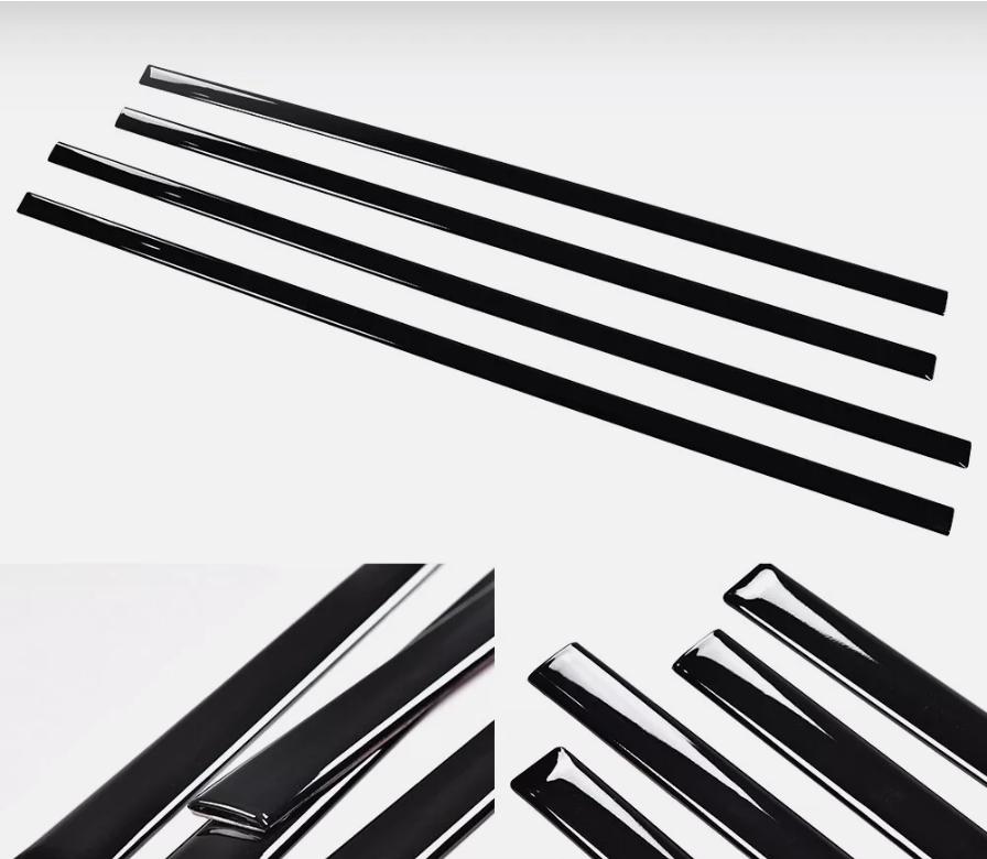 CROSSDESIGN Fit For 14-18 Silverado/Sierra Crew Cab Body Side Molding Trim Set 4PCS 1/18" US