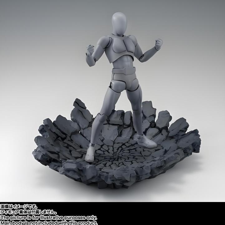 Tamashii Effect Impact & Debris Set Universal 1/12 Scale Accessory Kit for Shf Figures Includes Crashing Rocks with Mist