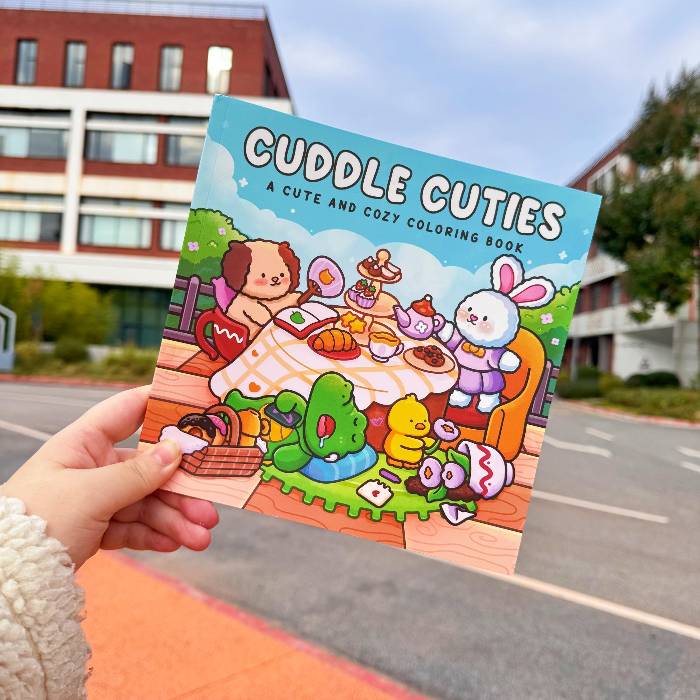 3/6-Piece Cute Theme Coloring Book Set, Stress Relief Coloring Gift Book for Kids, Ideal Art Supplies for Daily Drawing, Travel and Bedtime Activities