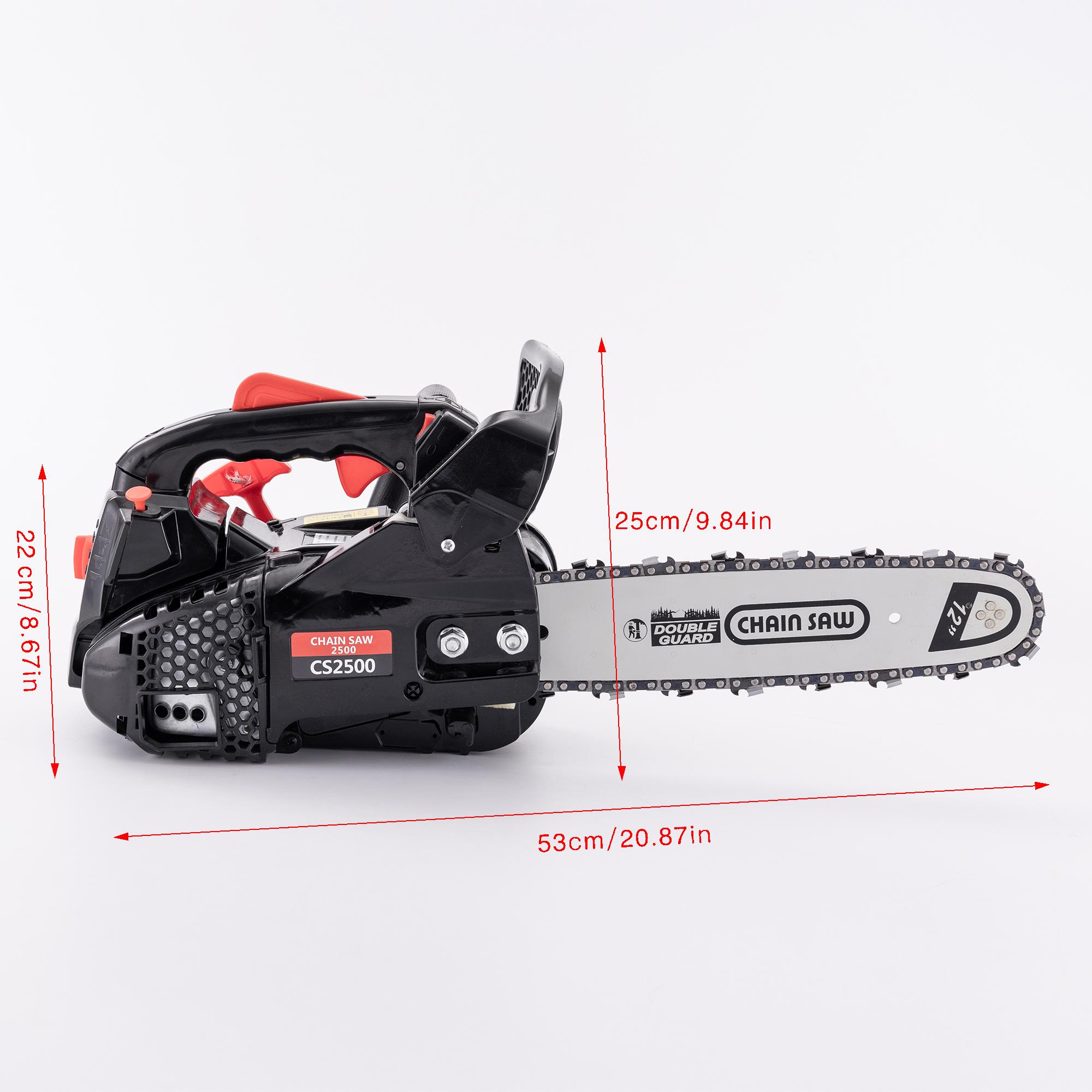 12 Inch Chainsaw, High Power Low Fuel Consumption, Easy Start Portable Chainsaw, Wood Cutting Tool, Home Essential, Outdoor Adventure