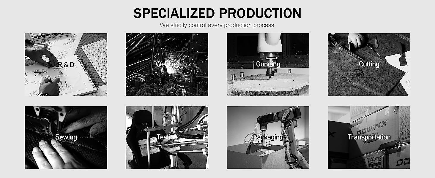 Dowinx Fabric Gaming Chair with Pocket Spring Cushion, Ergonomic Computer Chair with Footrest, Cloth Gamer Chair with Massage Lumbar Support and Headrest