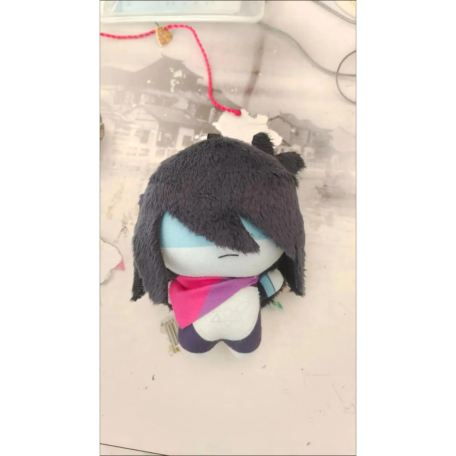 10cm Game Deltarune Pendant Plush Doll Cute Body Cotton Kris Stuffed Toy Backpack Kris Plusie Keychain Toys XMAS Present Gift