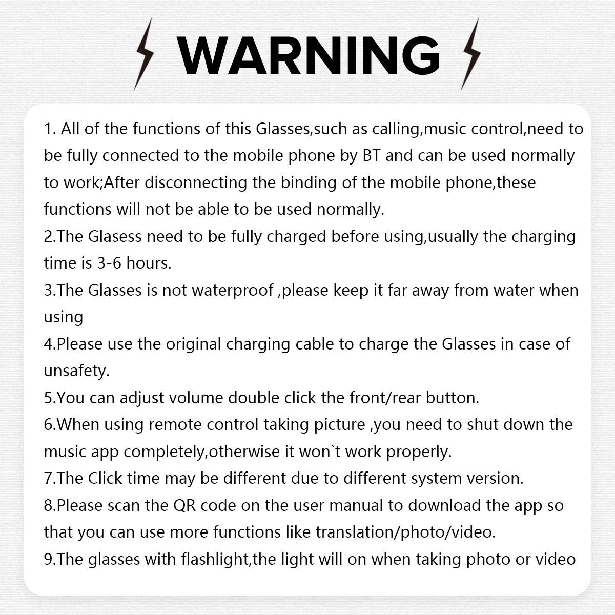 SENBONO Smart Glasses with Magnetic Charging Battery, Support Photo Video Audio Recording, Offline Local Capture with Sync After Reconnection, Travel and Outdoor Use