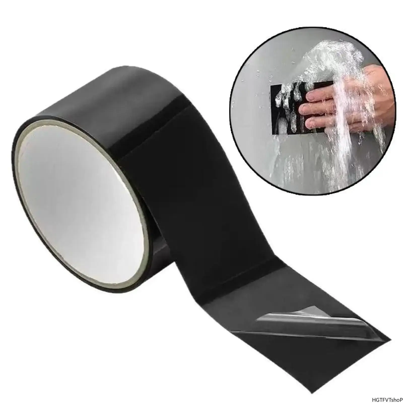 Super Strong Waterproof Stop Leak Tape Heavy Duty Rubberized Waterproof Seal Tape Emergency Repair Sealing Tape for Pipe Roof Hose Bucket Water Tank Outdoor Indoor
