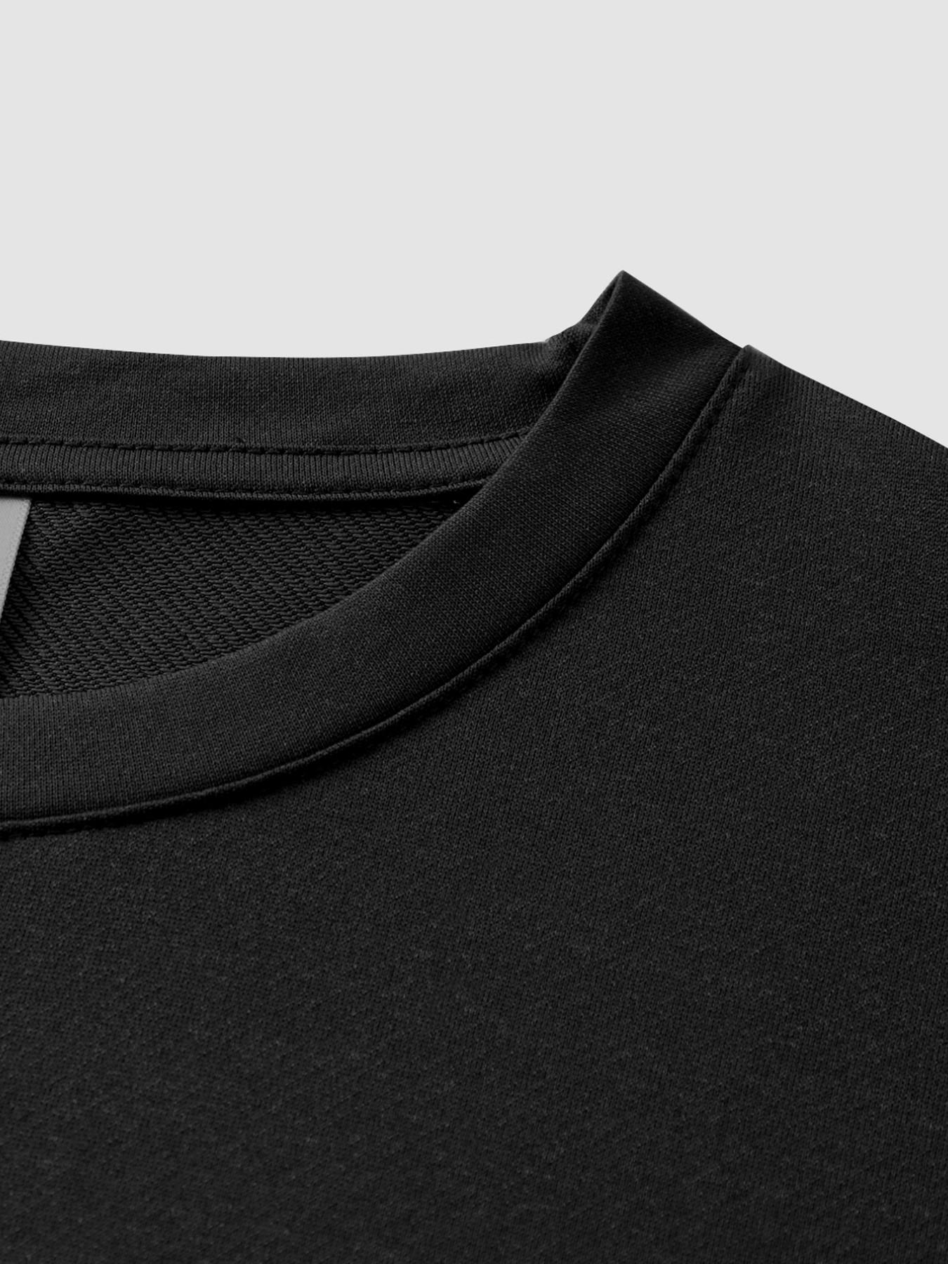 American High Street Dark Vortex Print T-Shirt for Men, 2026 New Oversize Loose Short Sleeve, Heavy Metal Style Streetwear