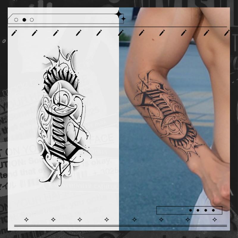 15 sheets Large temporary tattoos men,,fake tattoos,Mexican Style Font Elements , Lasting for 7-15 Days, long lasting temporary tattoo arm,Herbal Tattoo Stickers,tatuajes temporales,realistic temporary tattoos