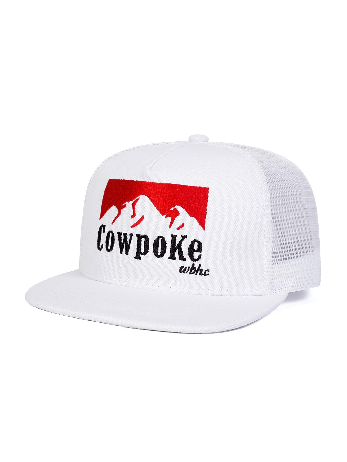 Unisex Cowpoke Baseball Cap, Polyester Cap, Adjustable Snapback Cap, Adjustable Woven Sun Protection Hat, Casual Fitted Design for Spring & Fall Travel Outdoor Activities